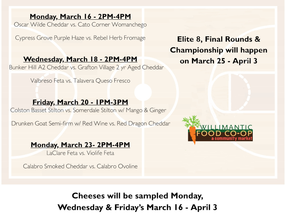 WFC Cheese Madness 2026 Schedule