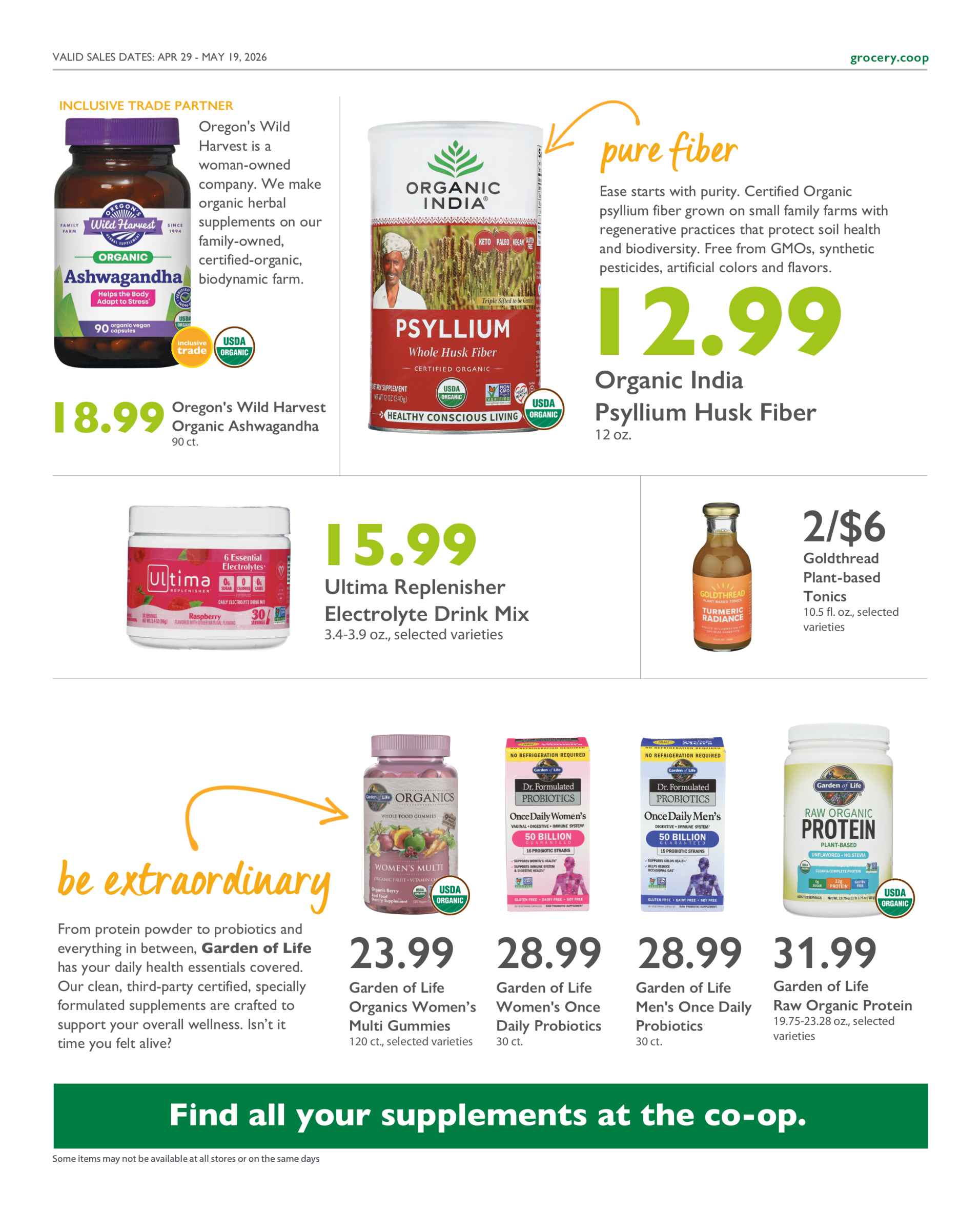 Current Specials