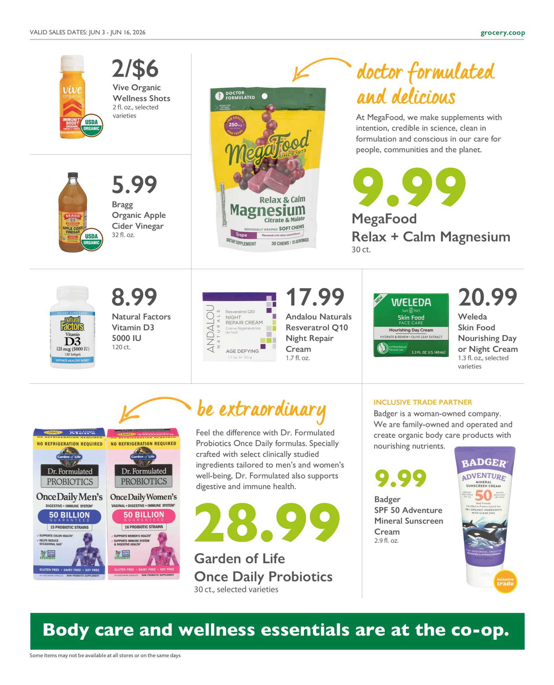 Current Specials
