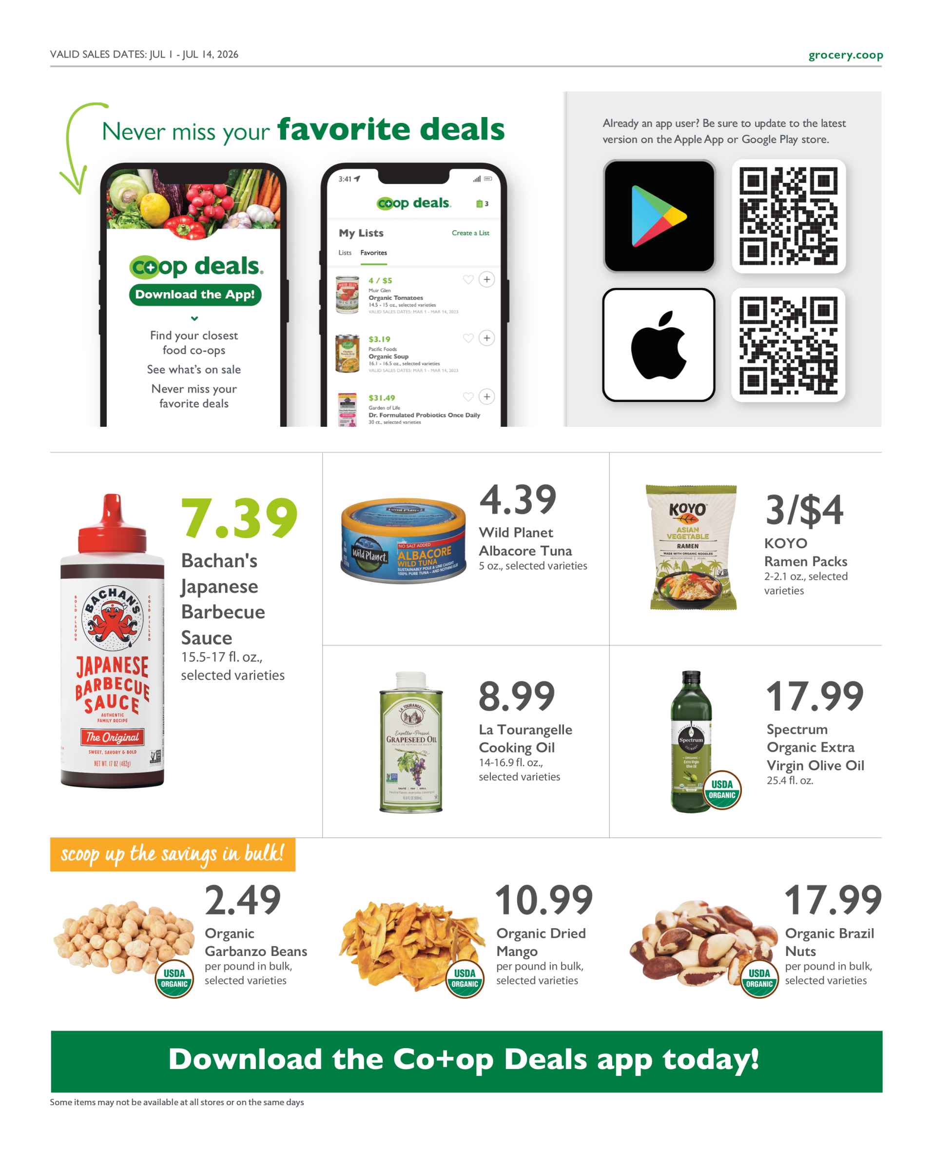 Current Specials