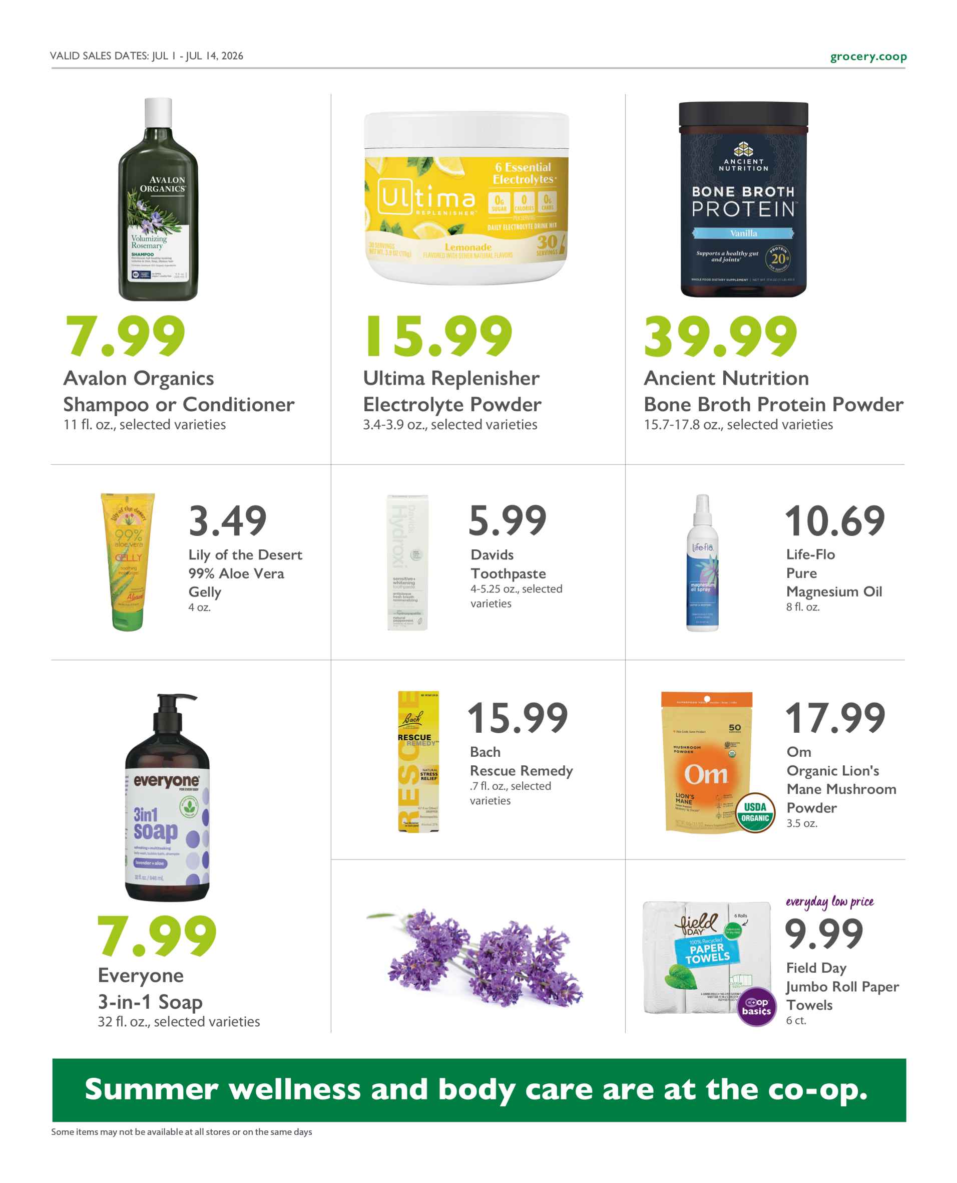 Current Specials