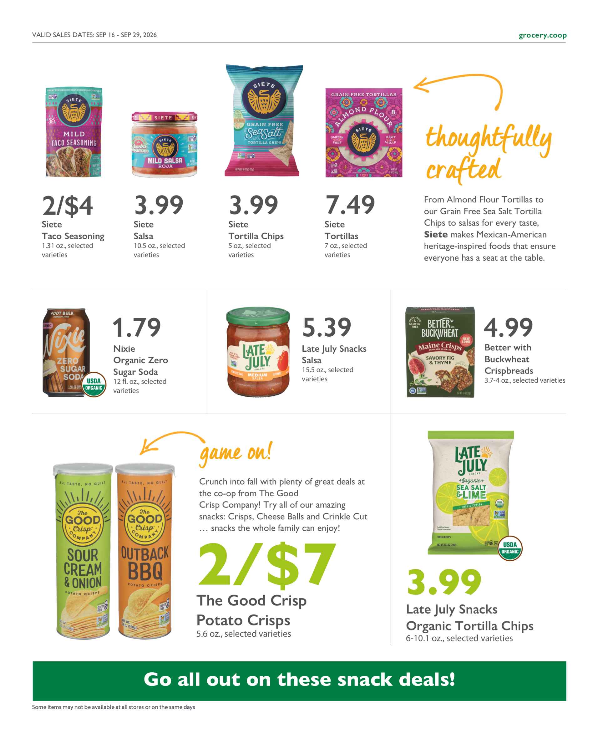 Current Specials